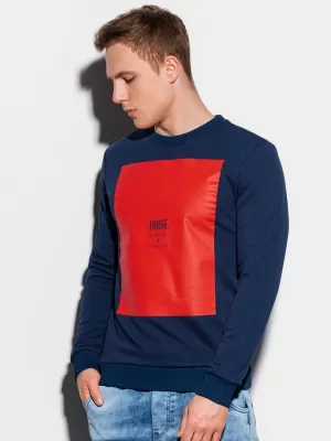 Pánská mikina OMBRE AB1045 NAVY