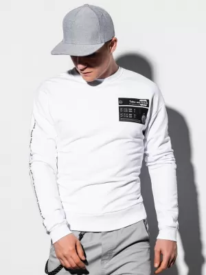 Pánská mikina OMBRE AB1046 WHITE