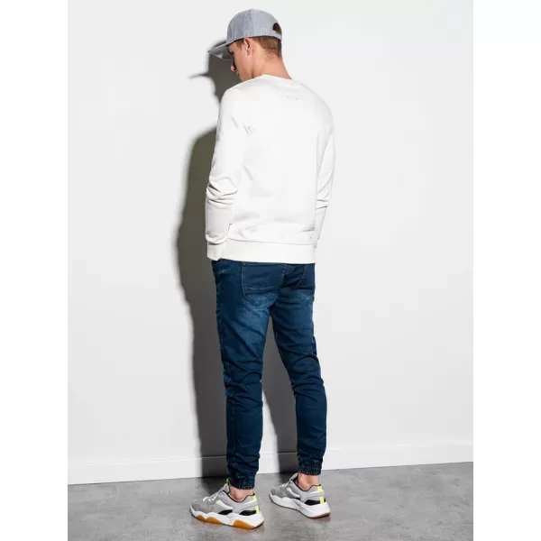  Pánská mikina OMBRE AB1045 WHITE 