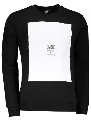 Pánská mikina OMBRE AB1045 BLACK