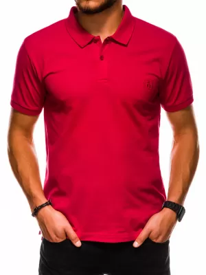 Pánské triko s límečkem OMBRE AS1048 RED
