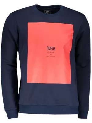 Pánská mikina OMBRE AB1045 NAVY