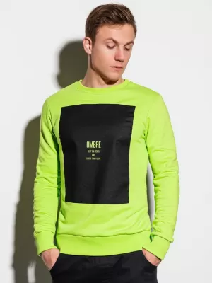 Pánská mikina OMBRE AB1045 GREEN