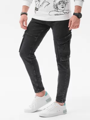 Pánské kalhoty OMBRE P1079 BLACK
