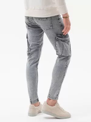Pánské kalhoty OMBRE P1079 GREY