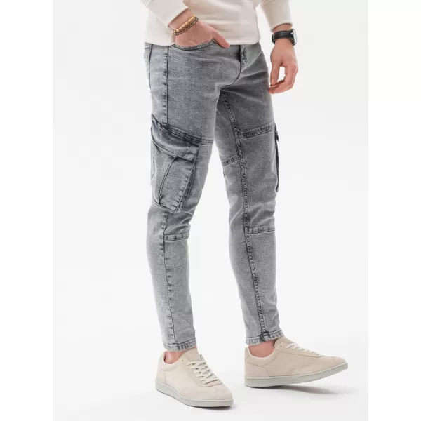 Pánské kalhoty OMBRE P1079 GREY 