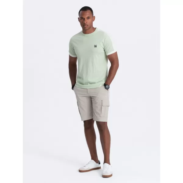  Pánské triko OMBRE S1632 LIGHT MINT 