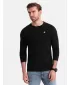 Pánské triko s dlouhým rukávem OMBRE OM-LSCL-0102 BLACK