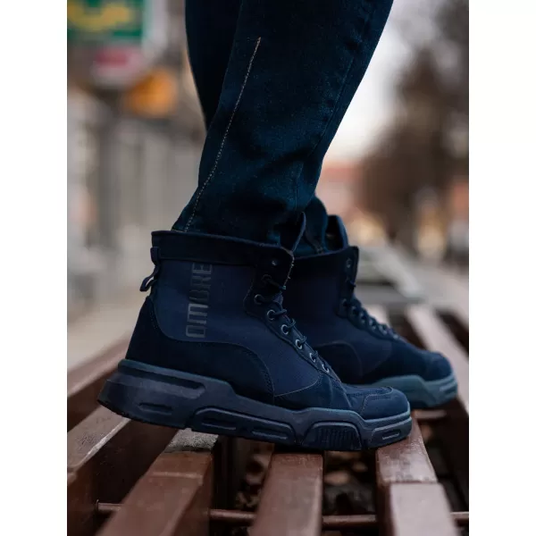  Pánské boty OMBRE OM-FOBO-0122 NAVY BLUE 