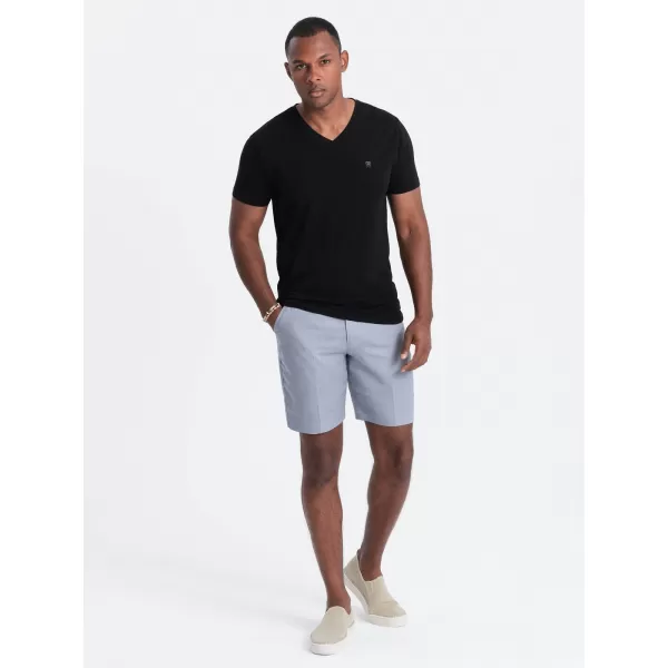  Pánské triko OMBRE OM-TSCT-0106 BLACK 