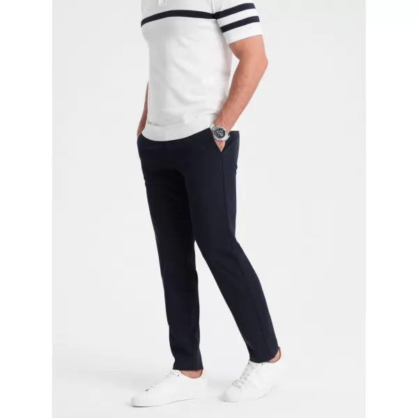  Pánské kalhoty OMBRE OM-PACP-0191 NAVY BLUE 