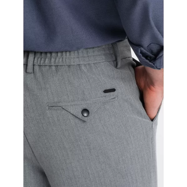  Pánské kalhoty OMBRE OM-PACP-0158 GREY 