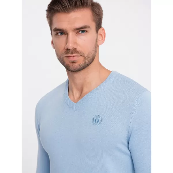  Pánský svetr OMBRE OM-SWBS-0107 LIGHT BLUE 01 