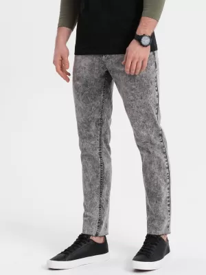 Pánské džíny OMBRE OM-PADP-0146 GREY