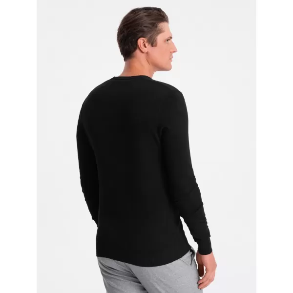  Pánský svetr OMBRE OM-SWBS-0107 BLACK 
