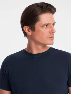 Pánské triko OMBRE OM-TSBS-0146 NAVY BLUE