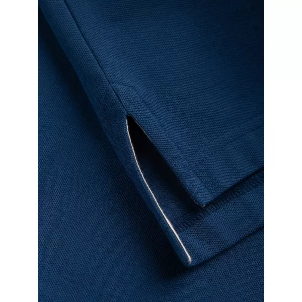  Pánské triko s límečkem OMBRE S1374 DARK BLUE 