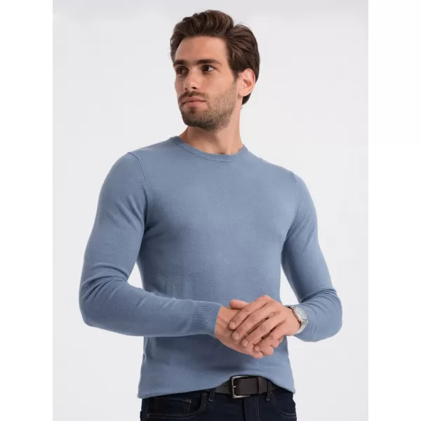  Pánský svetr OMBRE OM-SWBS-0106 LIGHT BLUE 
