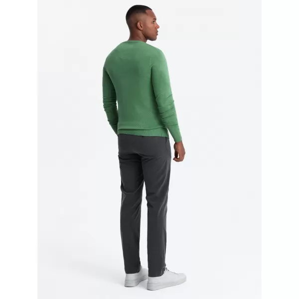  Pánský svetr OMBRE OM-SWBS-0106 GREEN 
