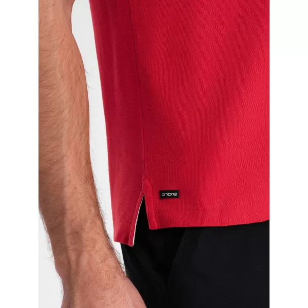  Pánské triko OMBRE OM-TSCT-0156 RED 