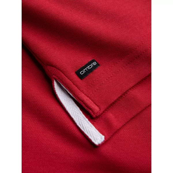  Pánské triko OMBRE OM-TSCT-0156 RED 