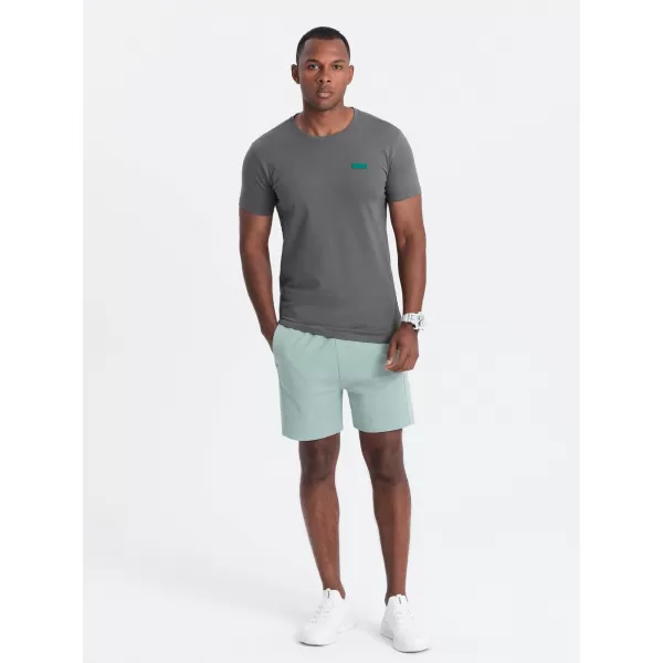  Pánské triko OMBRE OM-TSCT-0151 GRAY 