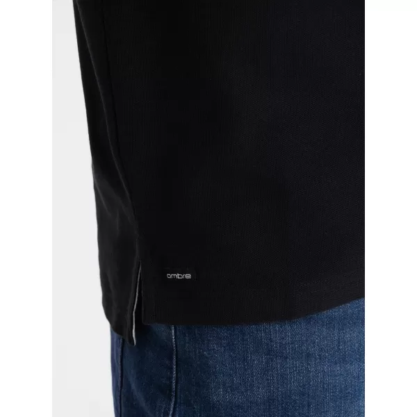  Pánské triko OMBRE OM-TSCT-0156 BLACK 