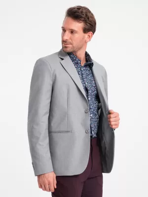 Pánské sako OMBRE OM-BLZB-0115 GREY