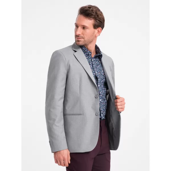  Pánské sako OMBRE OM-BLZB-0115 GREY 