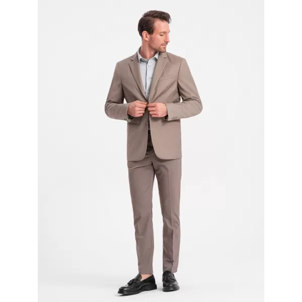  Pánské sako OMBRE OM-BLZB-0115 BEIGE 
