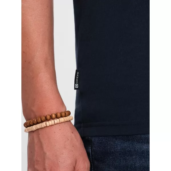  Pánské triko OMBRE OM-TSCT-0106 NAVY BLUE 
