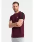 Pánské triko OMBRE S1632 MAROON