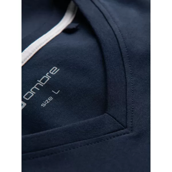 Pánské triko OMBRE OM-TSCT-0106 NAVY BLUE 