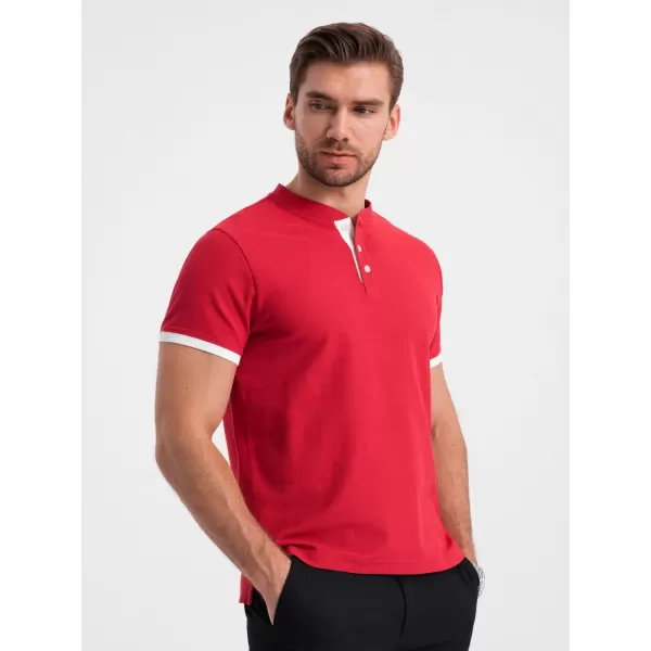  Pánské triko OMBRE OM-TSCT-0156 RED 