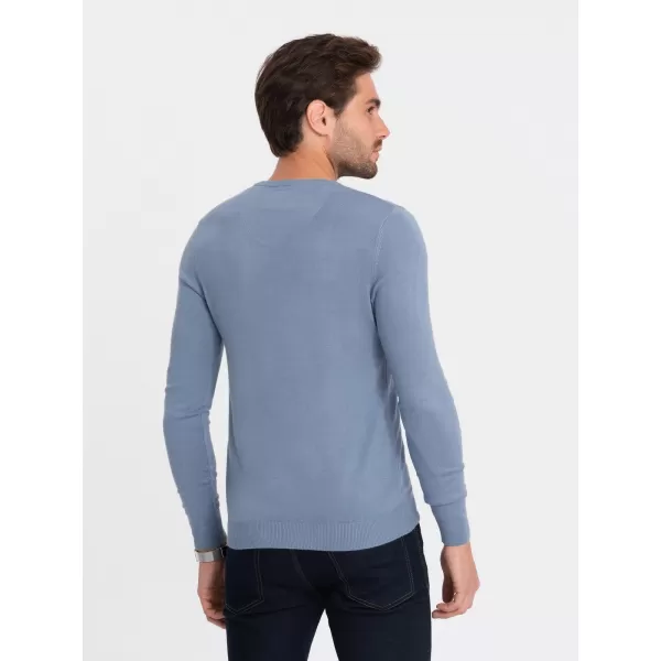  Pánský svetr OMBRE OM-SWBS-0106 LIGHT BLUE 
