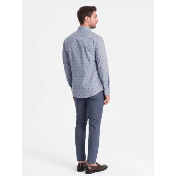  Pánská košile OMBRE OM-SHCS-0156 LIGHT BLUE 