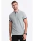 Pánské triko s límečkem OMBRE OM-POSS-0113 GREY