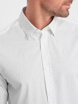 Pánská košile OMBRE OM-SHCS-0152 WHITE