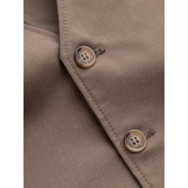  Pánská vesta OMBRE OM-BLZV-0112 BEIGE 