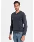 Pánský svetr OMBRE OM-SWOS-0108 NAVY BLUE
