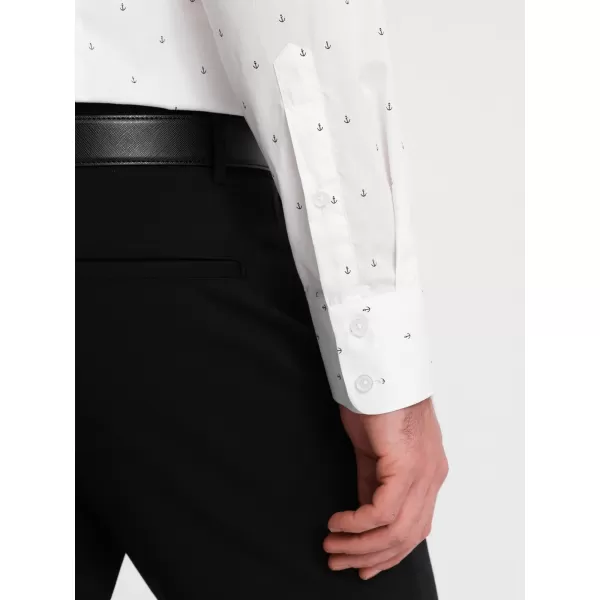  Pánská košile OMBRE OM-SHCS-0156 WHITE 