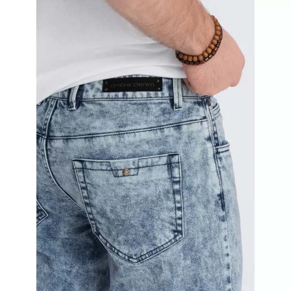  Pánské džíny OMBRE OM-PADP-0109 BLUE 