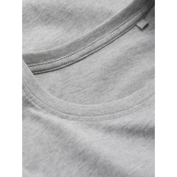 Pánské triko s dlouhým rukávem OMBRE OM-LSBL-0106 GREY MELANGE 