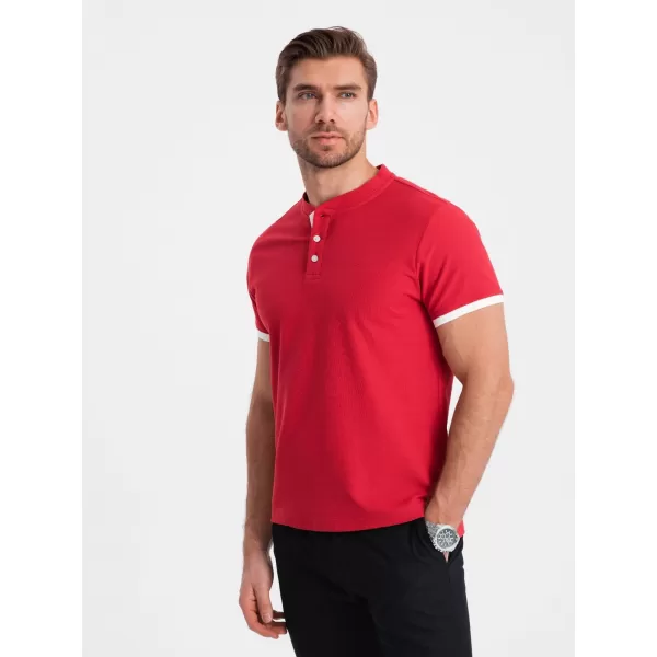  Pánské triko OMBRE OM-TSCT-0156 RED 