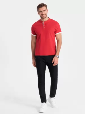 Pánské triko OMBRE OM-TSCT-0156 RED
