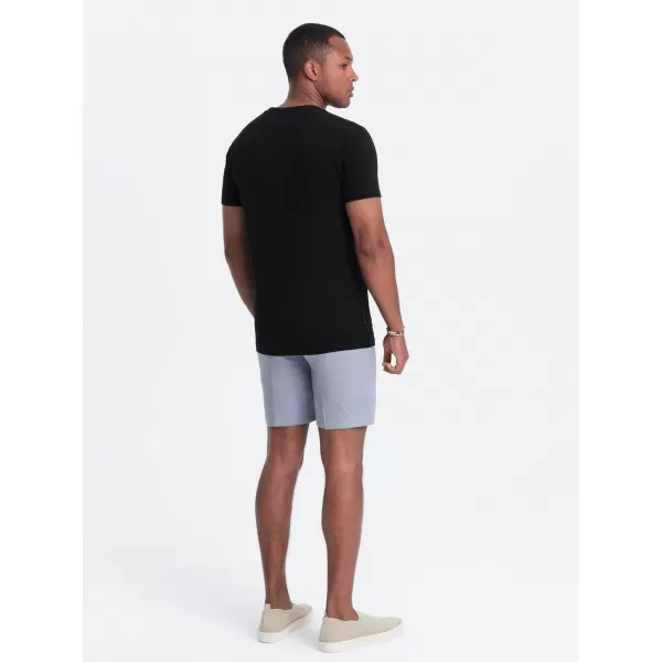 Pánské triko OMBRE OM-TSCT-0106 BLACK 