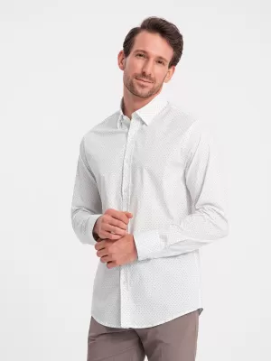 Pánská košile OMBRE OM-SHCS-0152 WHITE