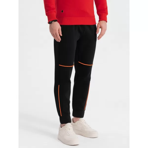  Pánské tepláky OMBRE OM-PASK-0145 BLACK 