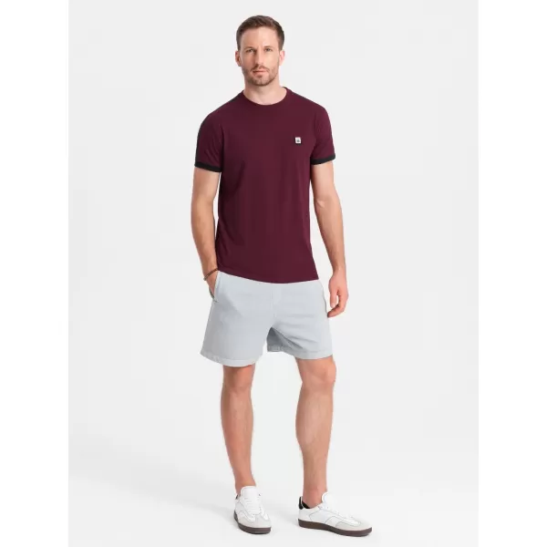  Pánské triko OMBRE S1632 MAROON 