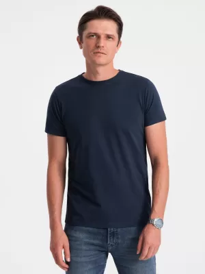 Pánské triko OMBRE OM-TSBS-0146 NAVY BLUE